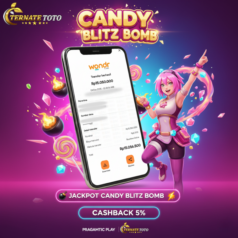 TERNATETOTO - JACKPOT CANDY BLITZ BOMB GAMES Rp.15,000,000